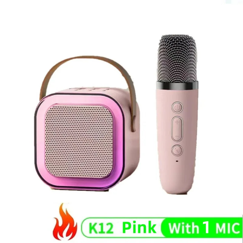 Mini Karaoke for Children and Adults Bluetooth 1 or 2 Microphones-7